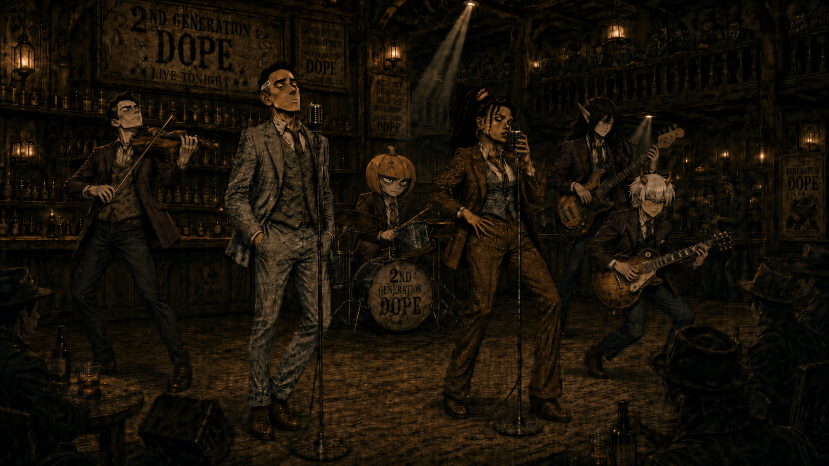 2nd Generation Dope western bar artwork